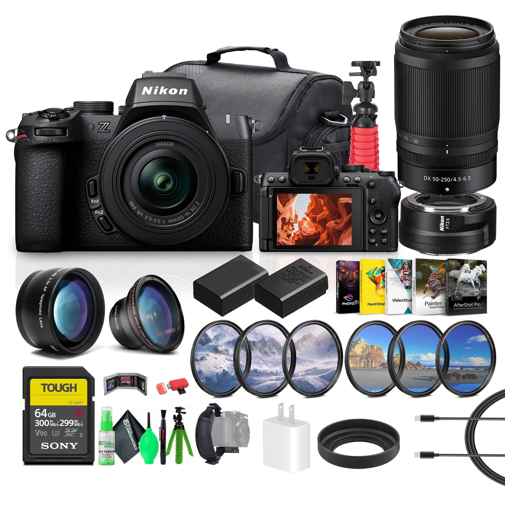 NIKKOR Z DX 50-250mm & 16-50mm ズームレンズセット Amazon.com : Nikon NIKKOR Z DX 50-250mm VR | Compact all-in-one